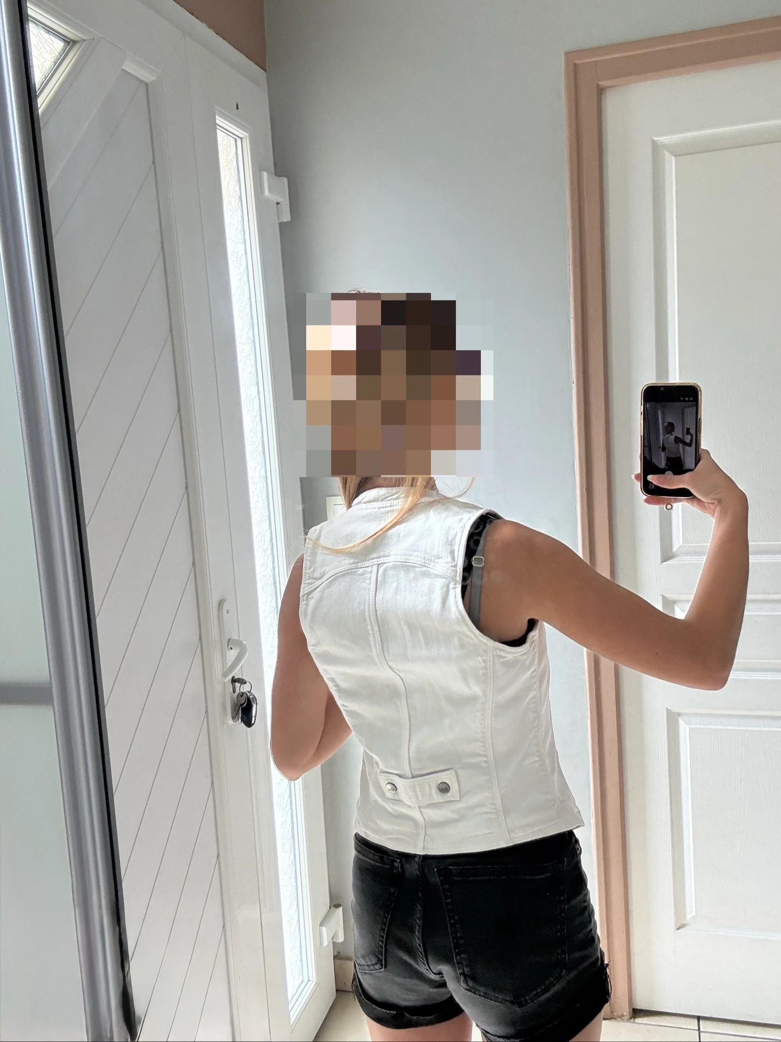Veste jeans sem mangas feminina 32 – photo 2